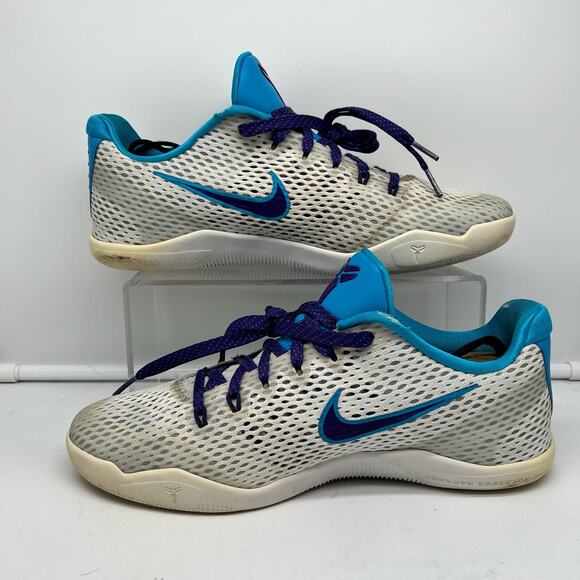 Nike Shoes Mens 8.5 Kobe XI 11 Low Draft Day White Purple Blue 836183-154 main image 8